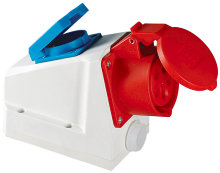 Vägguttag CEE 416 Qraft